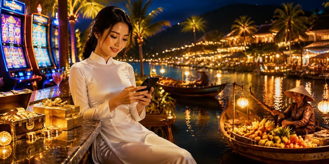 Game slot thời trang áo dài Tây Đô Phú Quốc